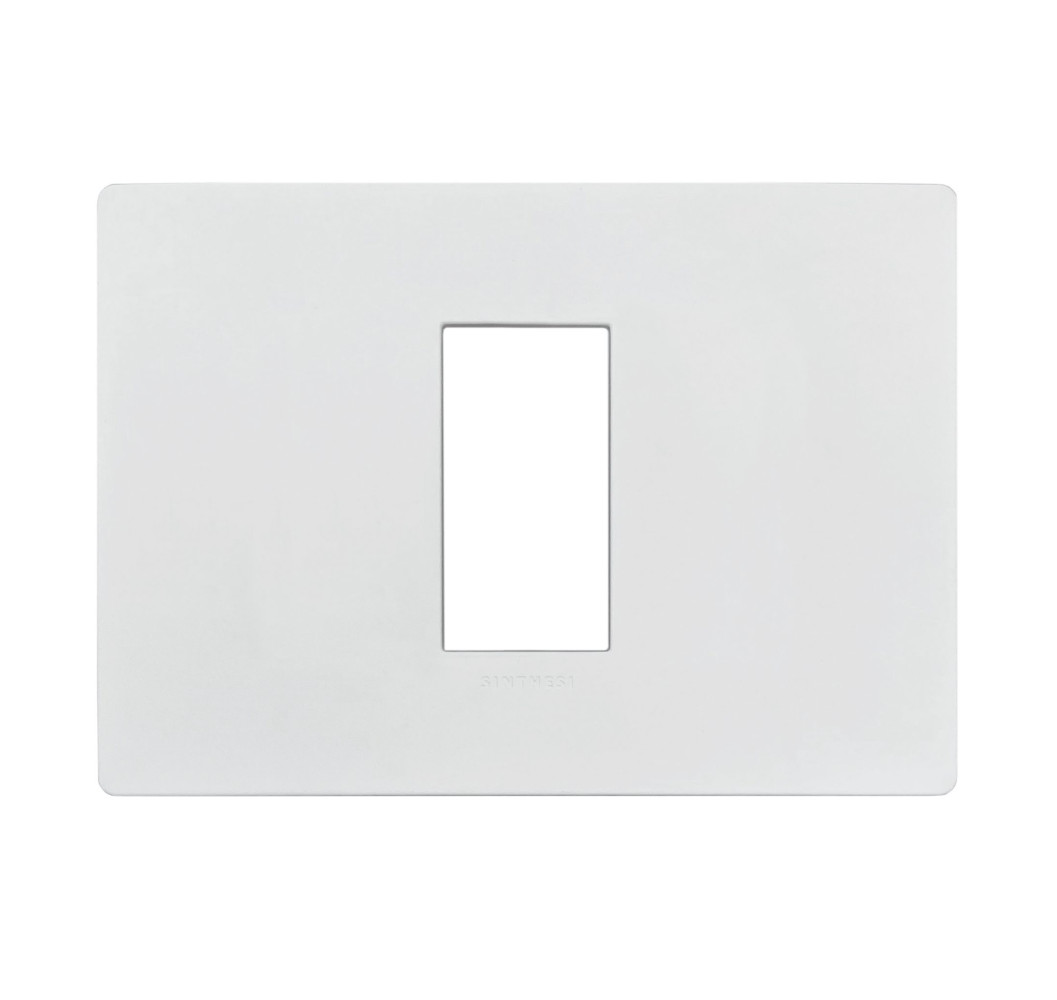 S33 TAPA 1 PUESTOS BLANCO MATTE 330121