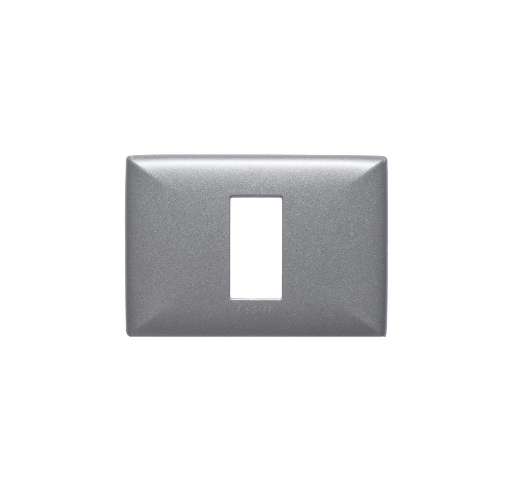 S22 TAPA 1 PUESTO ALUMINIO GRAFITO 220134