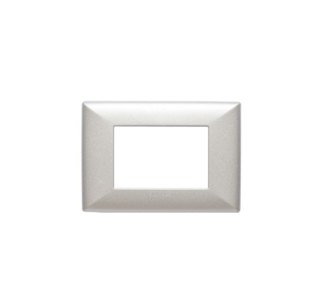 S22 TAPA 3 PUESTO ALUMINIO CHAMPAGNE 220332