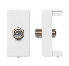 S22 ENCHUFE COAXIAL BLANCO 224201