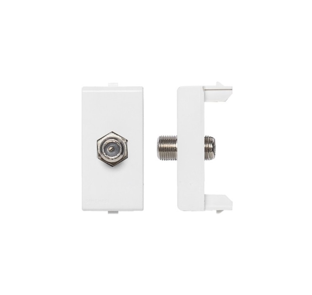 S22 ENCHUFE COAXIAL BLANCO 224201