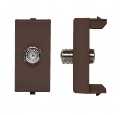 S22 ENCHUFE COAXIAL GREY 224203