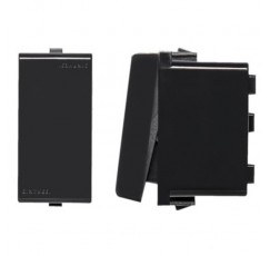 S22 PULSADOR 1 MODULO NEGRO 222506