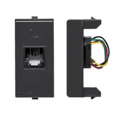 S22 ENCHUFE RJ-11 NEGRO 224006