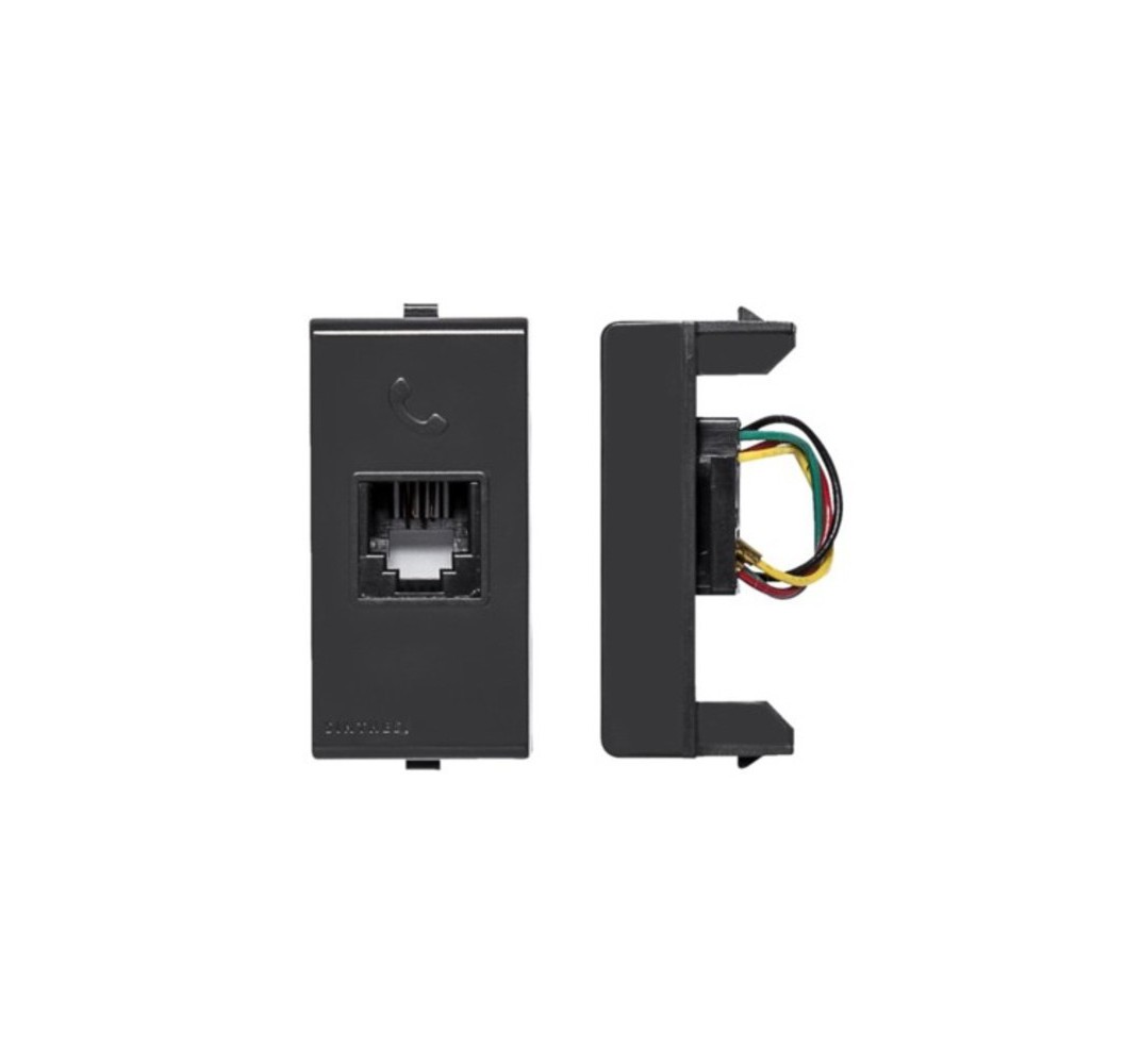 S22 ENCHUFE RJ-11 NEGRO 224006