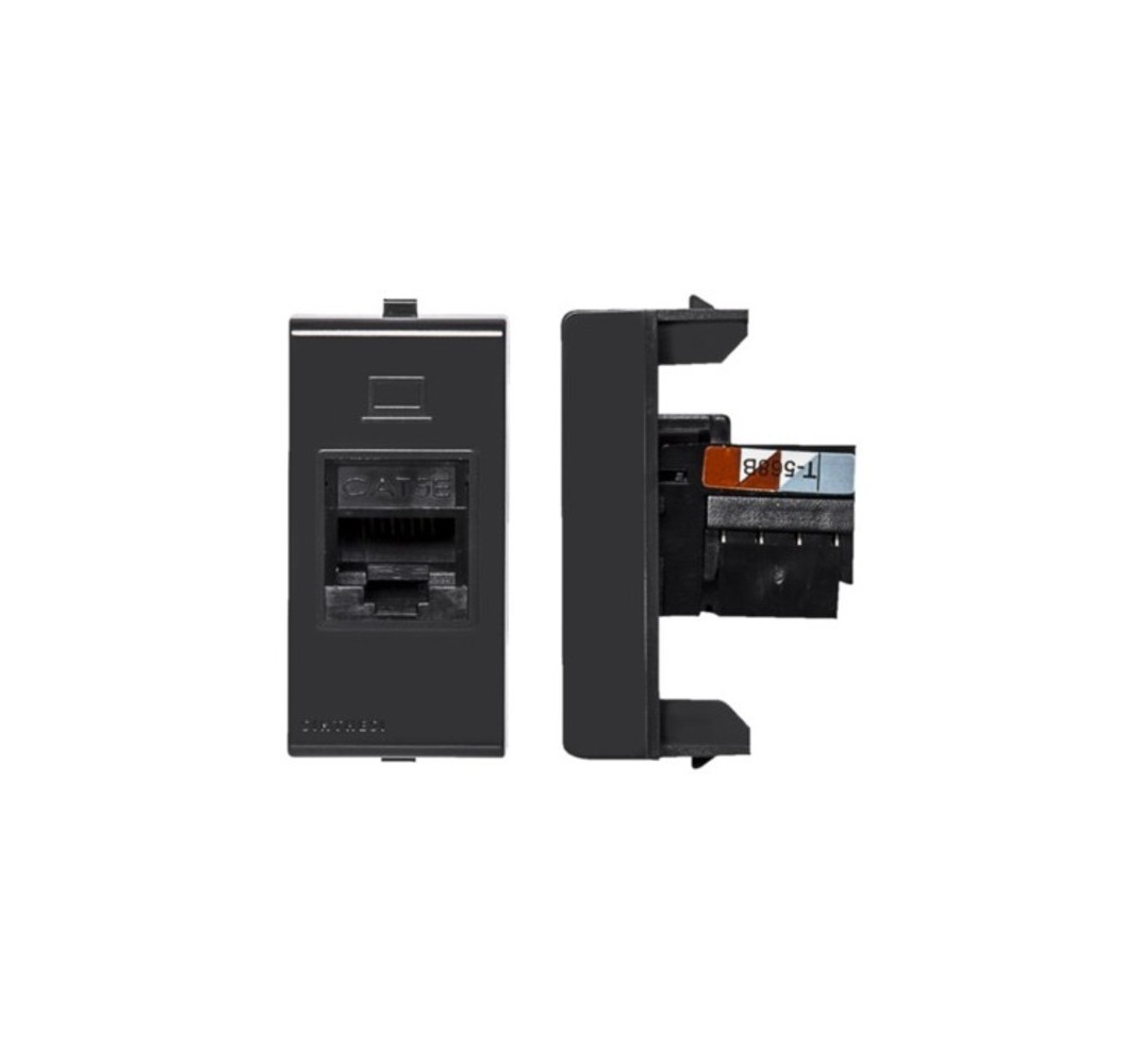 S22 ENCHUFE RJ-45 NEGRO 224106