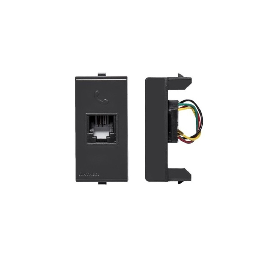 S22 ENCHUFE RJ-45 CATEGORIA 6 NEGRO 224606