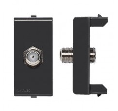 S22 ENCHUFE COAXIAL NEGRO 224206