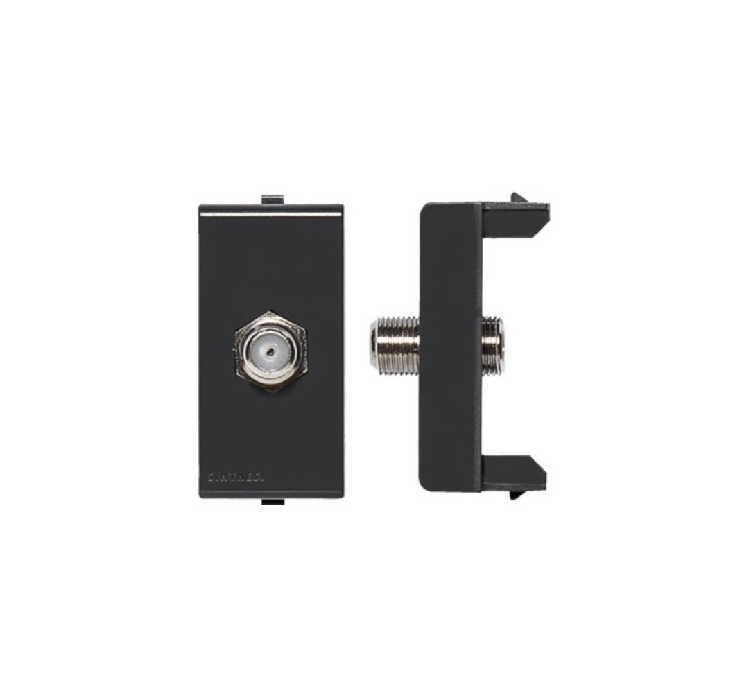 S22 ENCHUFE COAXIAL NEGRO 224206