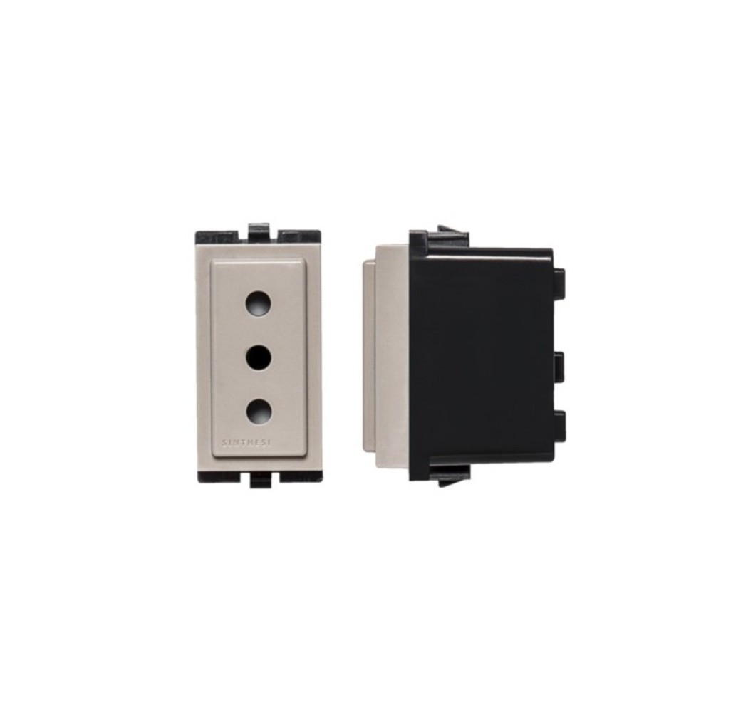S17 ENCHUFE 2P+T 10A BEIGE 173002