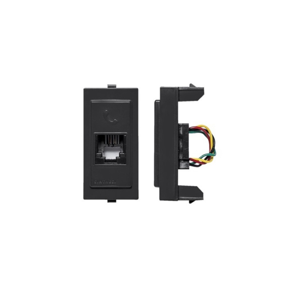 S17 ENCHUFE RJ-11 NEGRO 174006