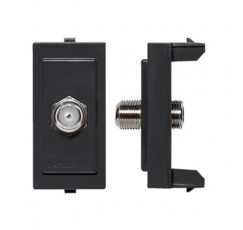 S17 ENCHUFE COAXIAL  NEGRO 174206
