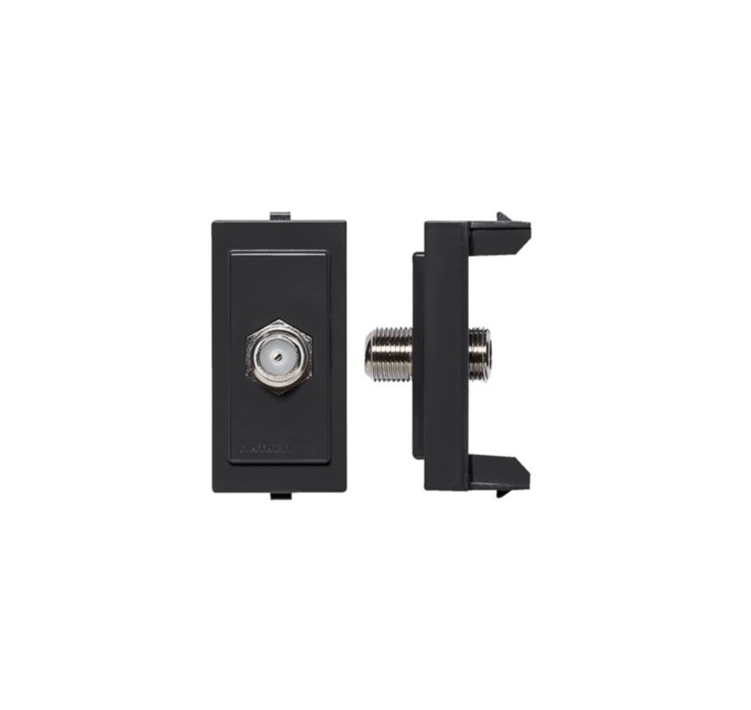 S17 ENCHUFE COAXIAL NEGRO 174206