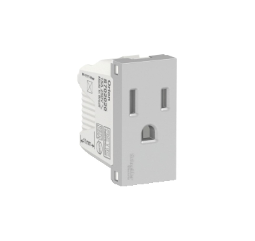 ORION ENCHUFE USB 2P+T 15A ALUMINIO.S70202074