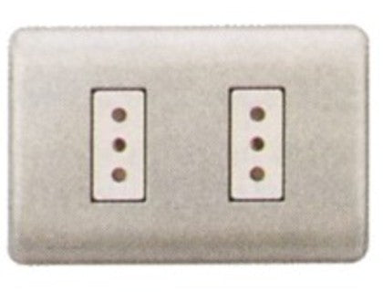 GENESIS ARMADO ENCH.DOBLE 10A 2P+T NIQUEL/BEIGE MWD130347418