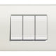 LIVING LIGHT PLACA  3 MODULOS BLANCO LNA4803BI