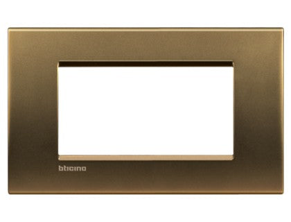 LIVING LIGHT PLACA  4 MODULOS BRONCE LNA4804BZ