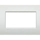 LIVING LIGHT PLACA  4 MODULOS BLANCO PERLA LNC4804PR
