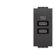 L.INT.CARGADOR USB DOBLE LL TC+ C ANTRACITA L4191CC