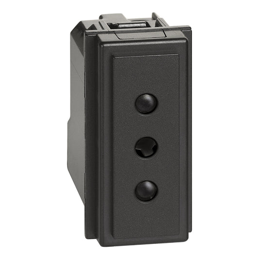 LIVING NOW ENCHUFE 2P+T 10A NEGRO KG4113