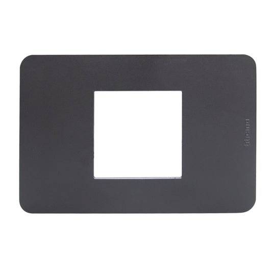 MATIX GO PLACA 2 MODULOS CENTRO NEGRO JA4819JB