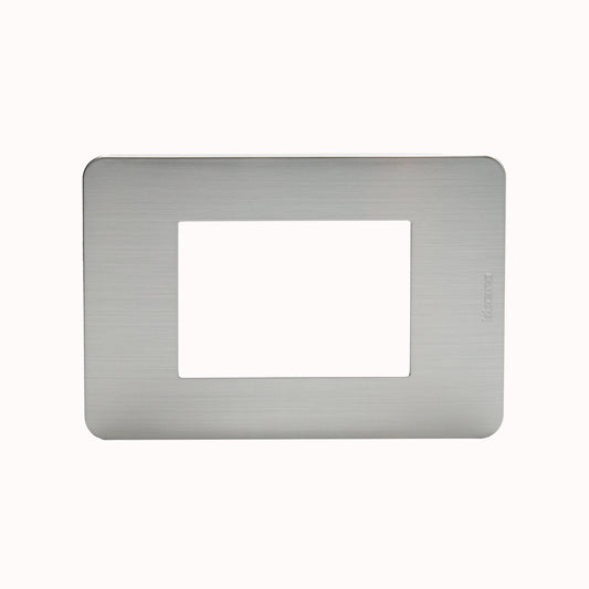 MATIX GO PLACA 3 MODULOS EF ACERO  JA4803ES