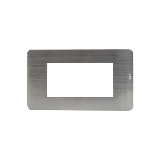 MATIX GO PLACA 4 MODULOS EF ACERO  JA4804ES