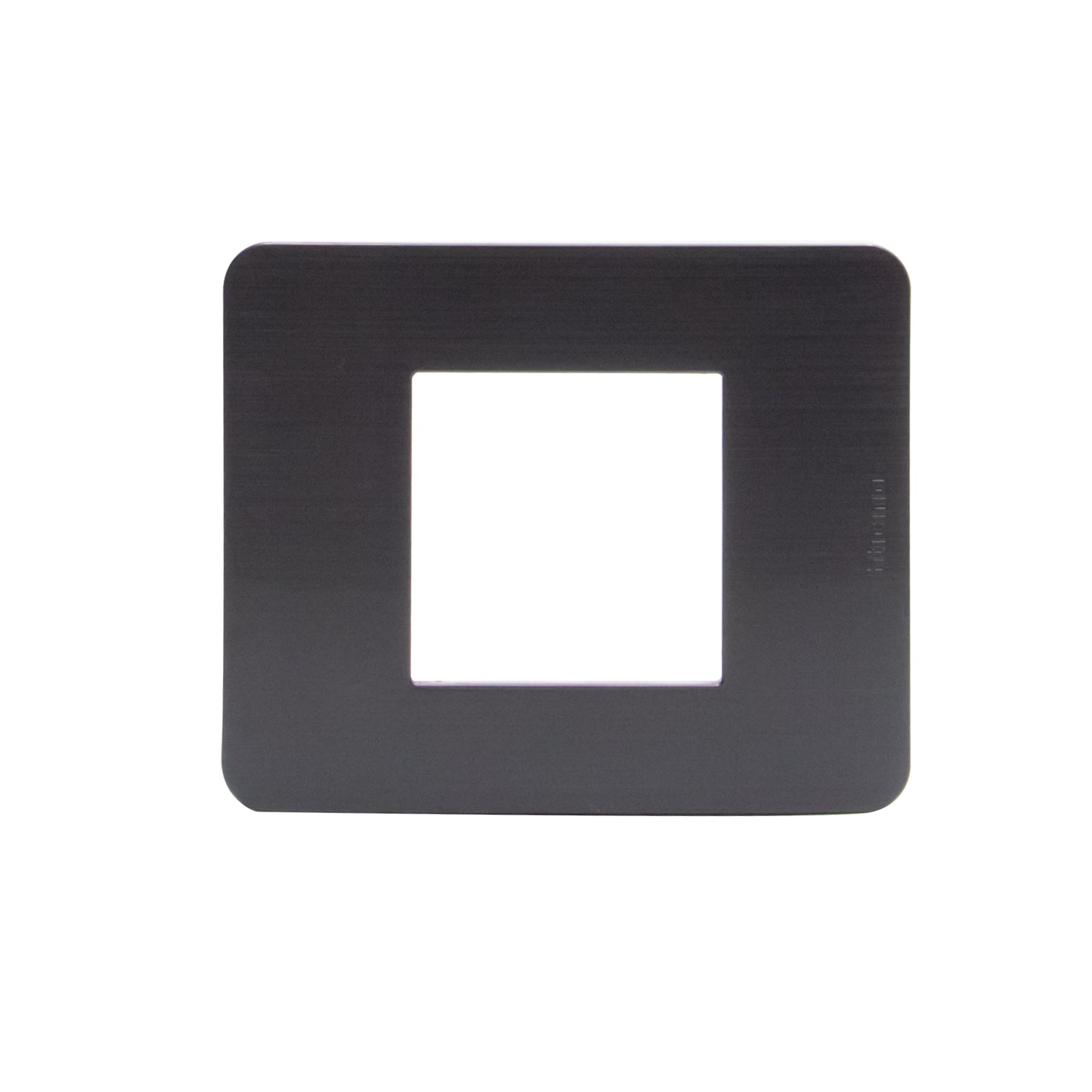 MATIX GO PLACA 2 MODULOS NIQUEL NEGRO JA4802EN