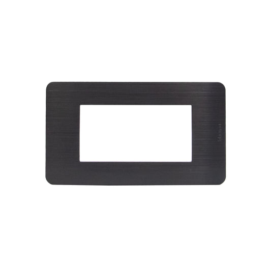 MATIX GO PLACA 4 MODULOS NIQUEL NEGRO JA4804EN