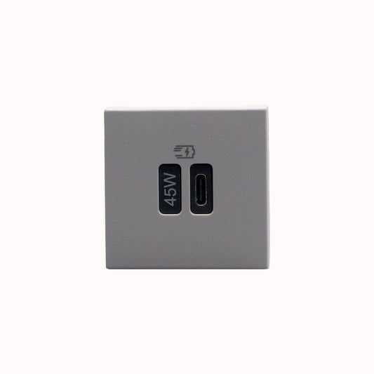 MATIX GO CARGADOR USB C PD 2 MODULOS GRIS JG4294C