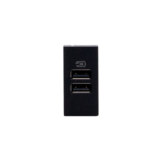 MATIX GO CARGADOR USB AA 1 MODULO NEGRO JB4191AA