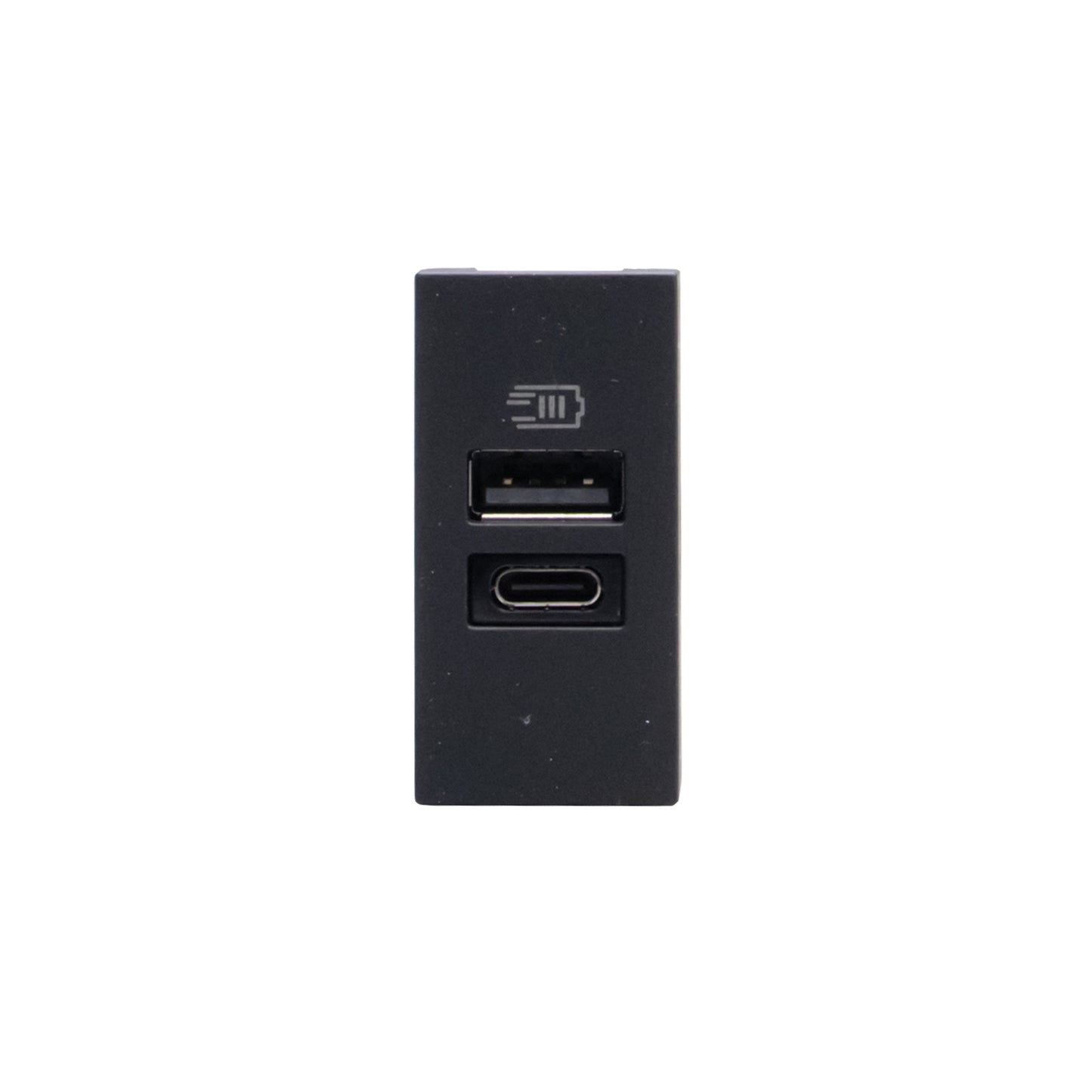MATIX GO CARGADOR USB AC 1 MODULO NEGRO JB4191AC