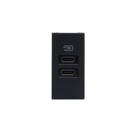 MATIX GO CARGADOR USB CC 1 MODULO NEGRO JB4191CC