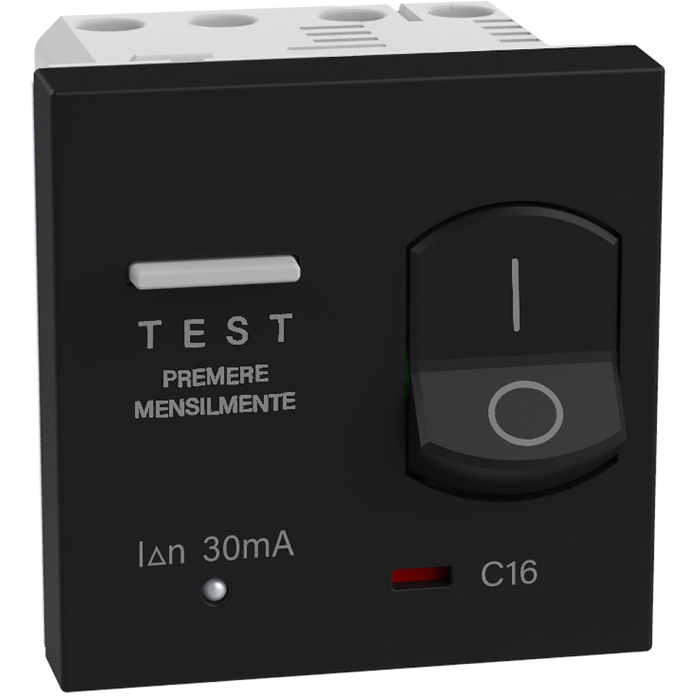 MATIX GO RCBO 1P+N 16A 10MA NEGRO JB4305A16