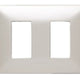 MATIX PLACA 2 MODULOS ALUMINIO NATURAL AM503M2AL