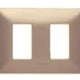 MATIX PLACA 2 MODULOS CHAMPAGNE AM503M2CH