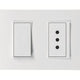 LUZICA INTERRUPTOR 9/12+ ENCHUFEUFE 10A ARMADO BLANCO PU1214