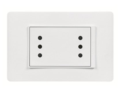 LUZICA ENCHUFE DOBLE 10A ARMADO BLANCO PU1213