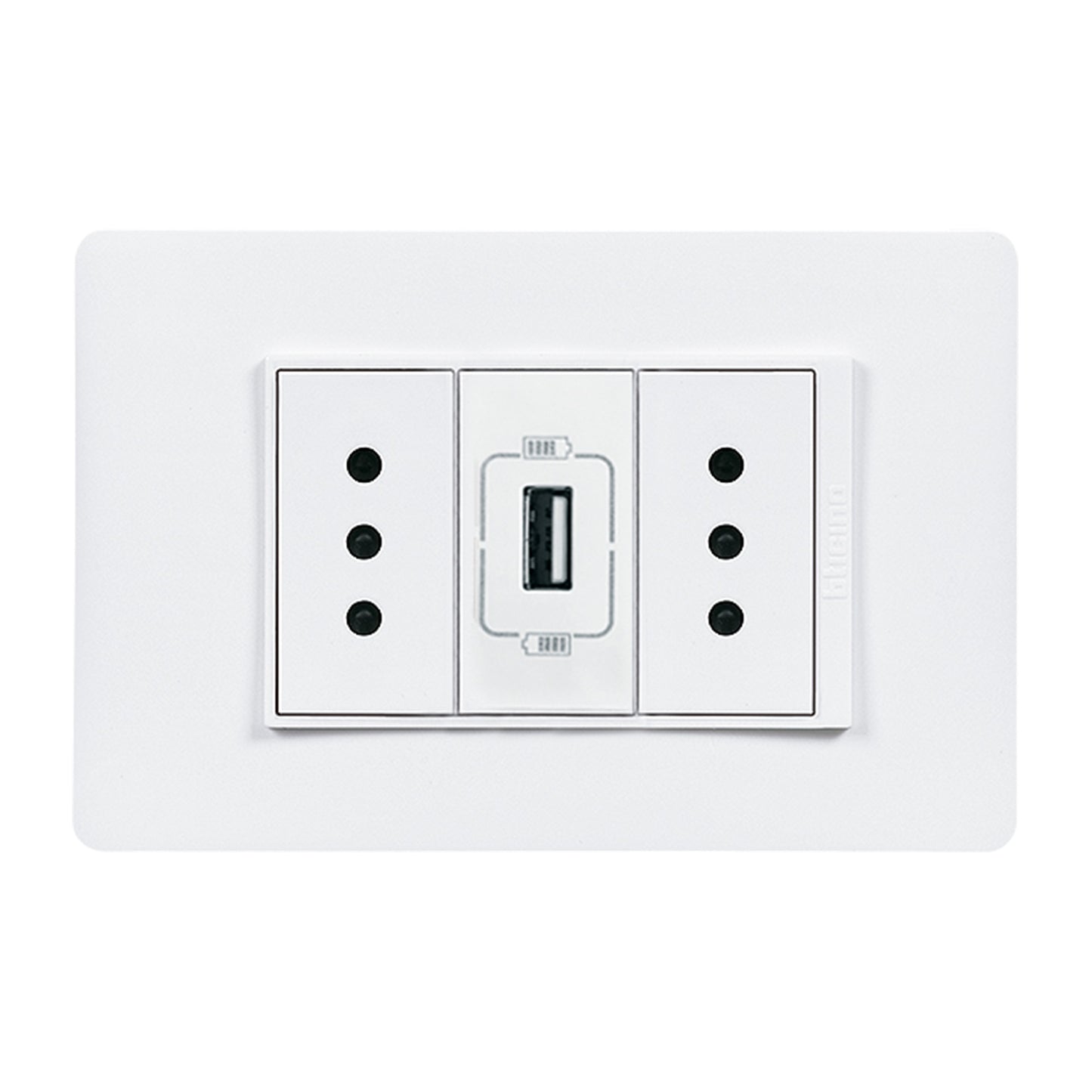 LUZICA ENCHUFE DOBLE 10A + CARGADOR USB  PU1314