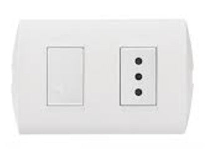 MODUS STYLE INTERRUPTOR 9/12+ENCHUFE BL AE2203EB