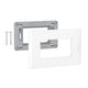 NOBILE PLACA 3 PUESTO CON SOPORTE COLOR BLANCO  AF5S3EB