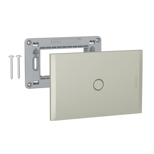 NOBILE PLACA 0 PUESTO CON SOPORTE COLOR TIERRA AF5S0TI