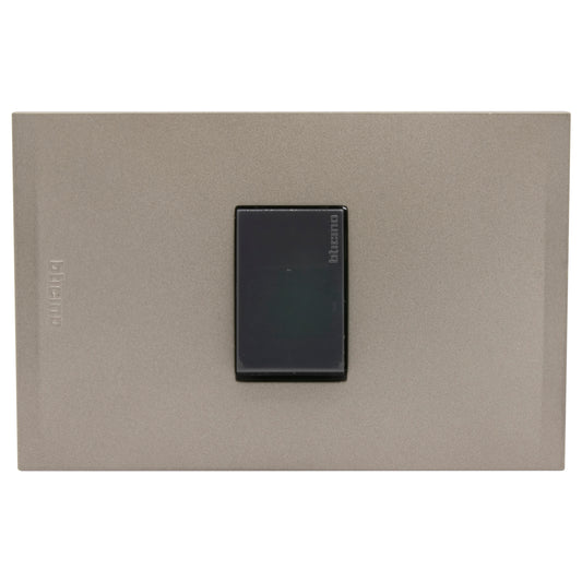 NOBILE INTERRUPTOR 9/24 ANTRACITAPLACA TIERRA AF2101EATI