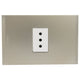NOBILE TOMA 10A BLANCO + PLACA PERLA ARMADO AF2203EBNA