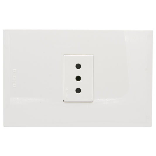 NOBILE ENCHUFE SIMPLE 10A BLANCO PLACA BLANCA AF2113E1B
