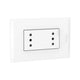 NOBILE ENCHUFE DOBLE 10A BLANCO PLACA BLANCA AF2113E2B