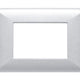 S22 PLACA 3 MODULOS ALUMINIO PLATA 220337
