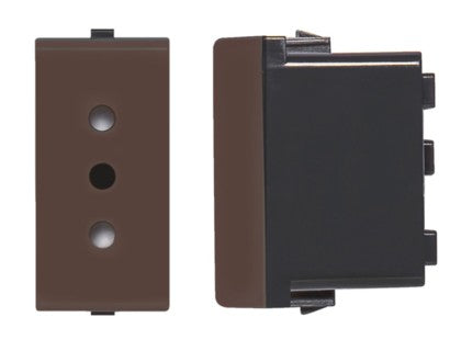 S22 MODULO ENCHUFE 2P+T 10A GREY 223003