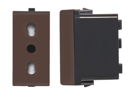 S22 MODULO ENCHUFE 2P+T 10/16A GREY 223103