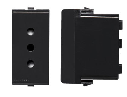 S22 MODULO ENCHUFE 2P+T 10A NOIR 223006